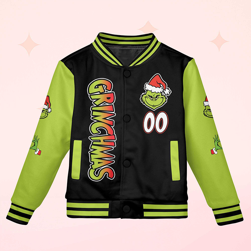 Personalized Merry Christmas Having Fun Teacher Baseball Jacket