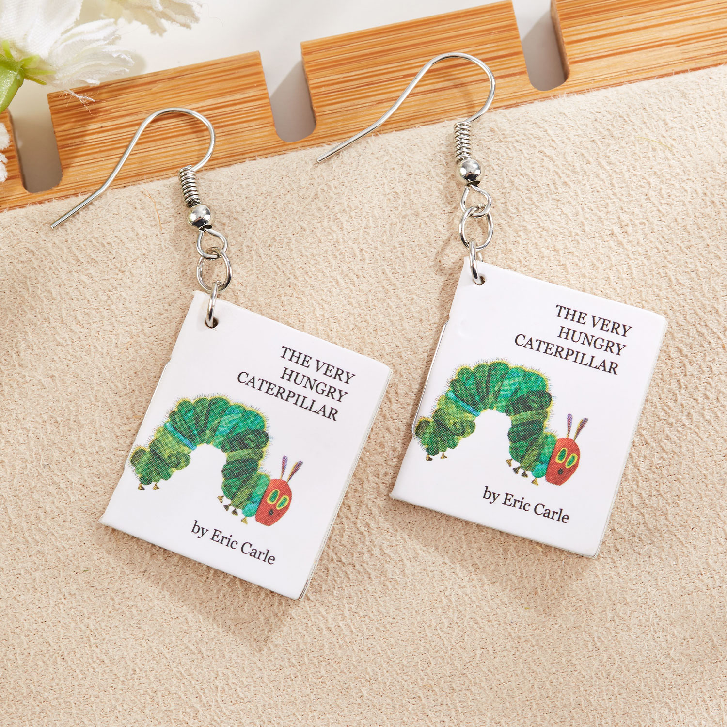 Very Hungry Caterpillar Teacher Book Earrings