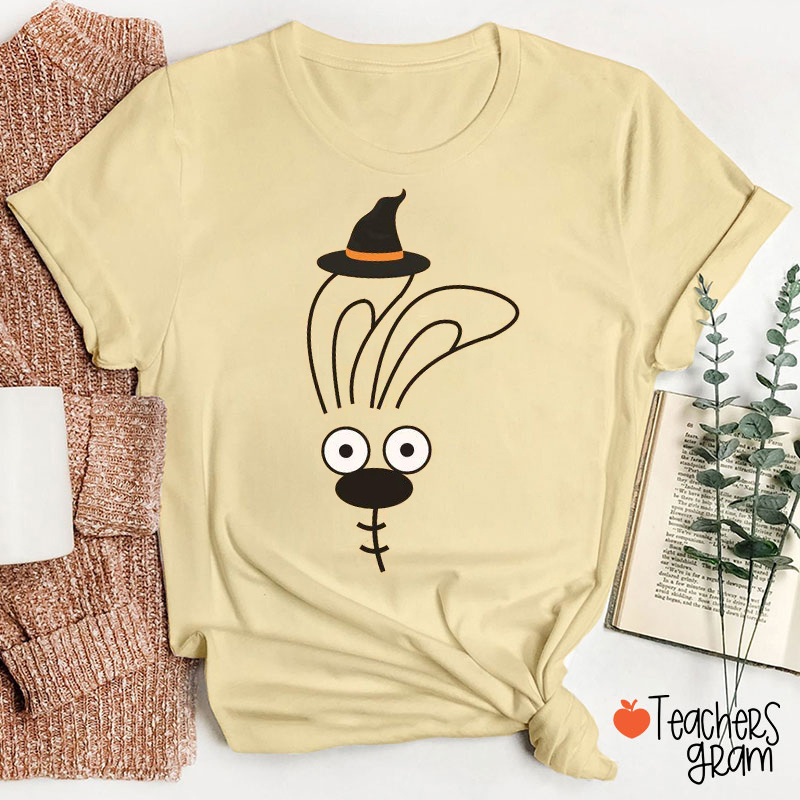 Personalized Halloween Book Character Teacher T-Shirt