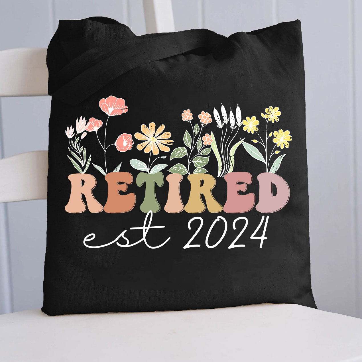 Personalized Retired Est Tote Bag