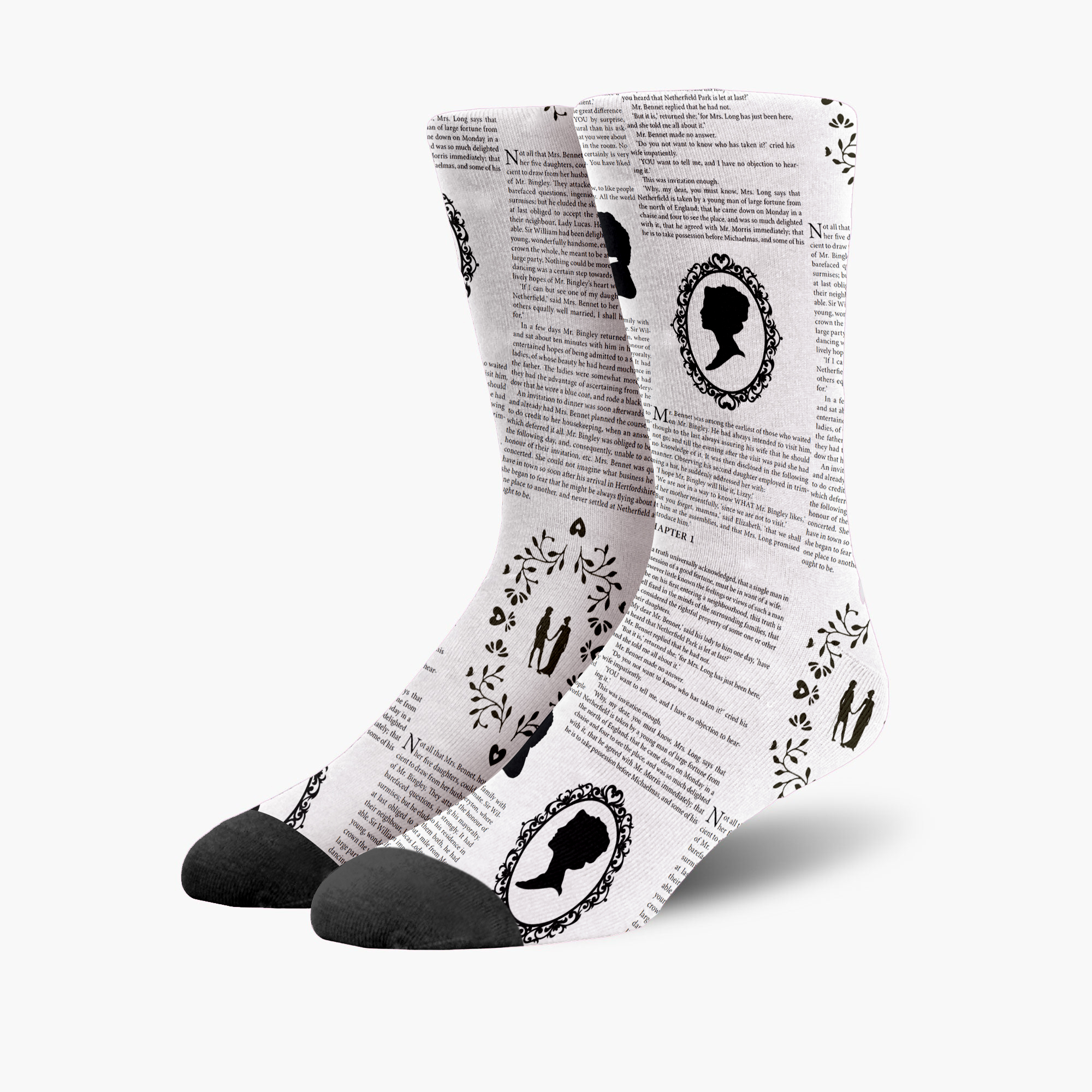 Pride And Prejudice Book Teacher Socks