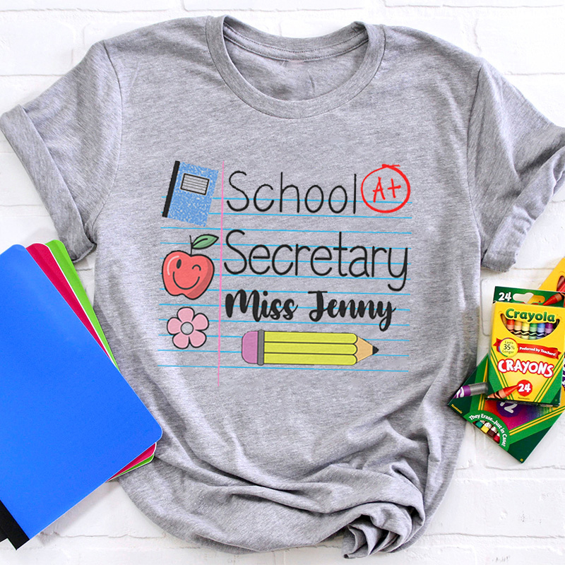 Personalized Post And Name Teacher T-Shirt