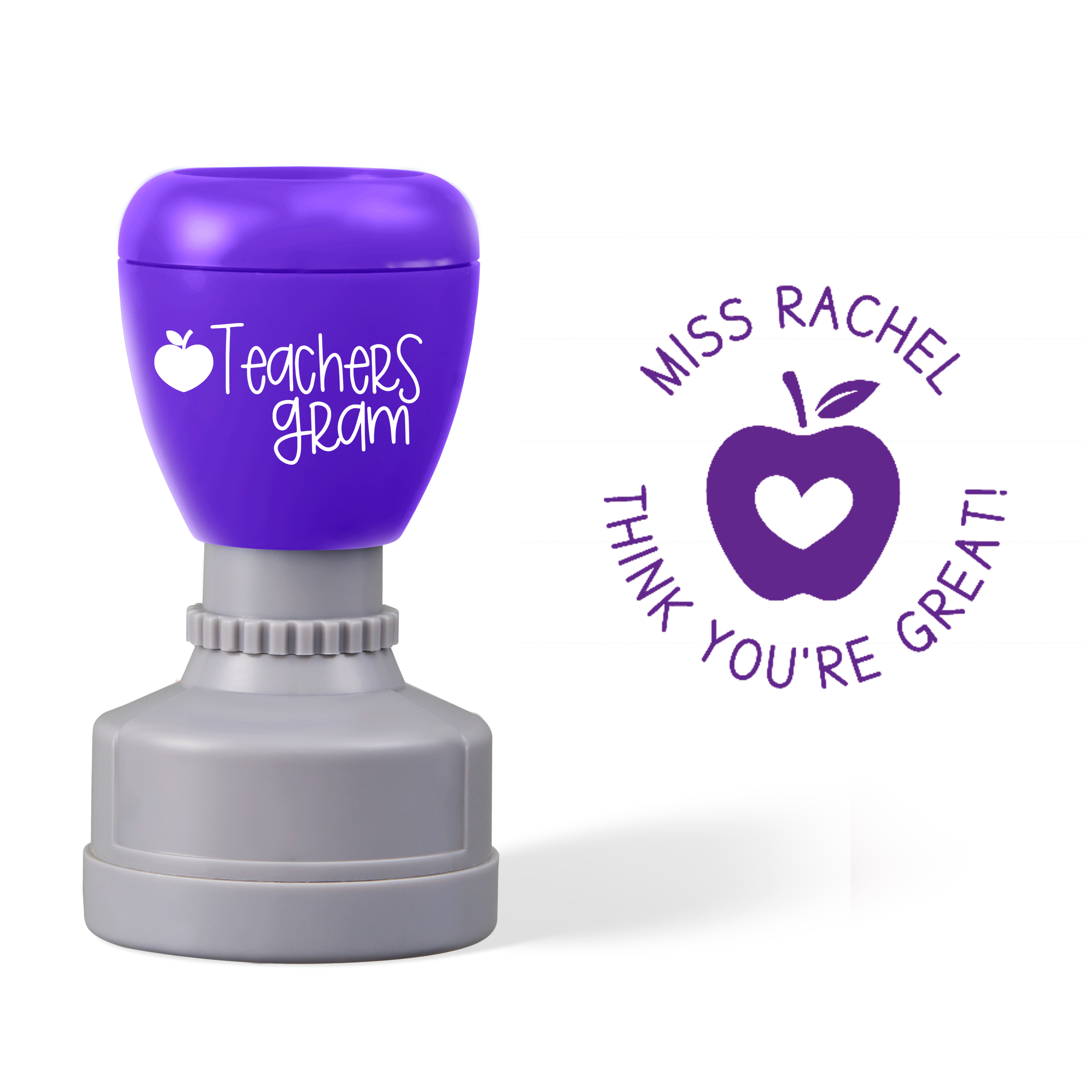 Personalized Name Think You Are Great Teacher Stamp