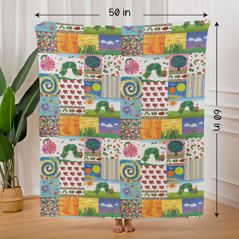 Garden Trip With Caterpillars Teacher Blanket