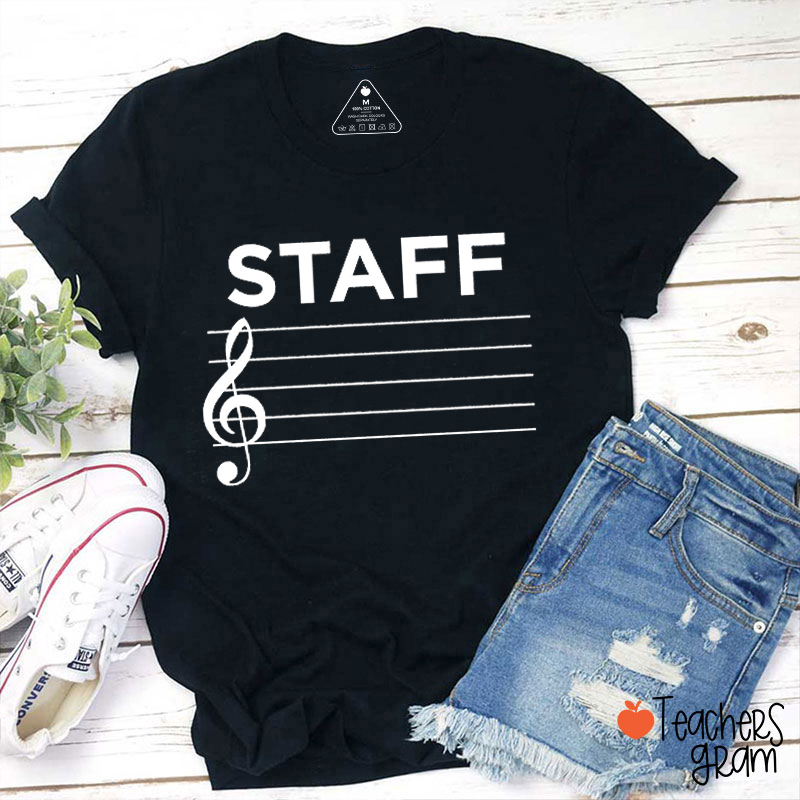 Staff Music Teacher T-Shirt