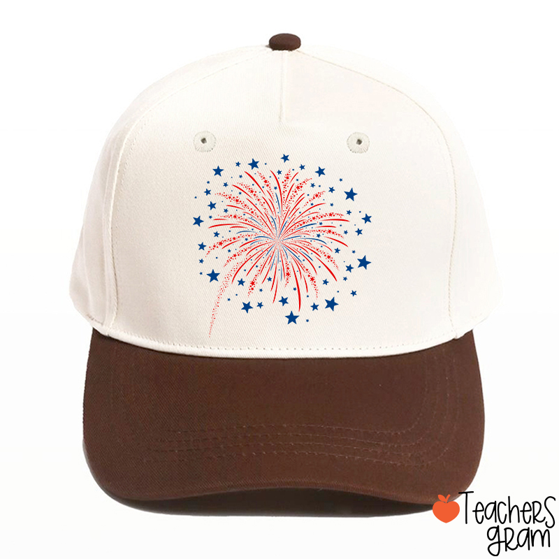 4th Of July Firework Teacher Baseball Cap