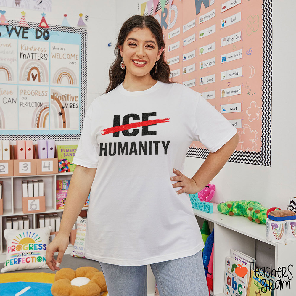 Humanity Over Ice Teacher T-Shirt