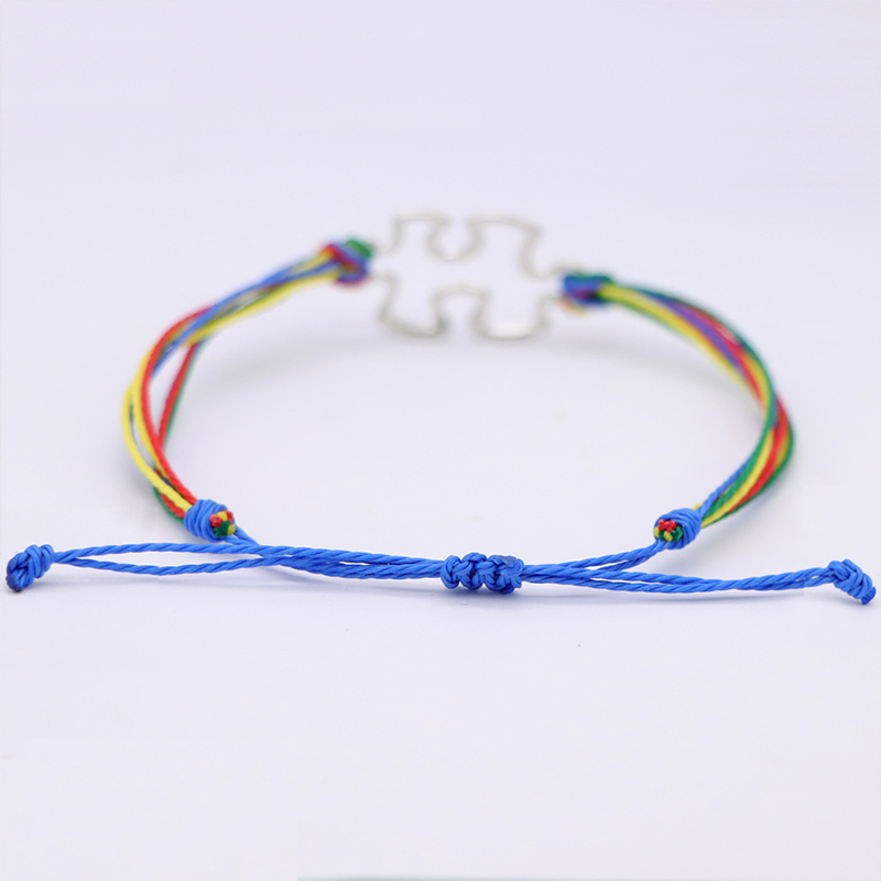 Autism Puzzle Teacher Metal Bracelet