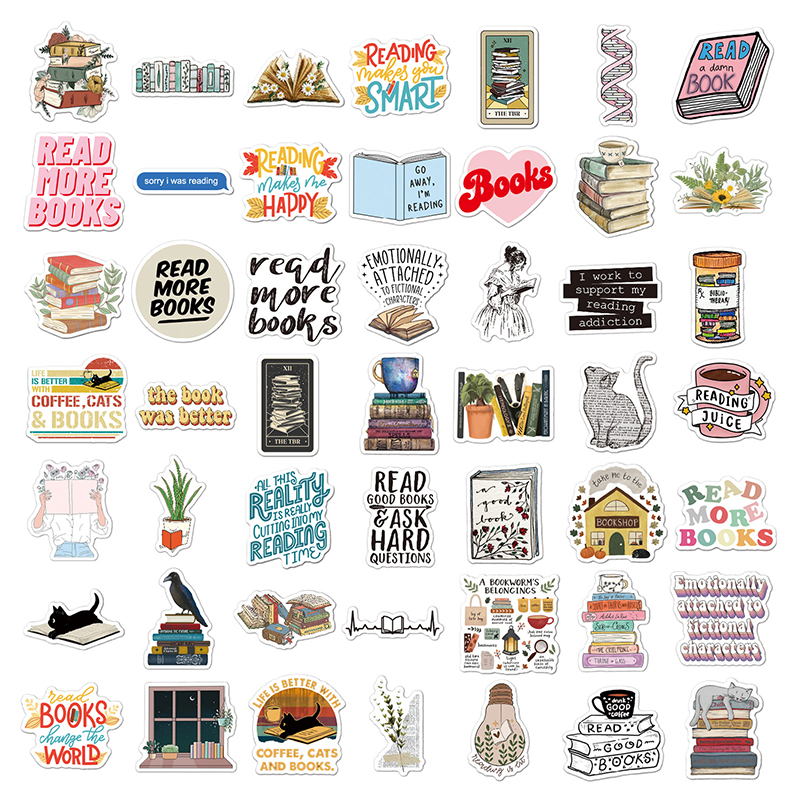 Read More Books 100 PCS Stickers Pack