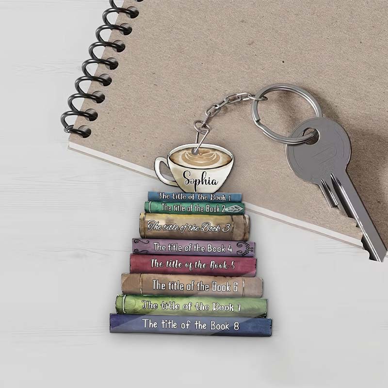 Personalized Bookworm Christmas Ornament