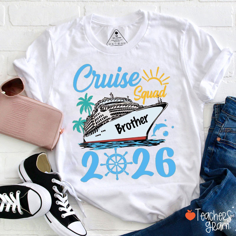 Personalized Cruise Squad Matching Family Vacation Teacher T-Shirt
