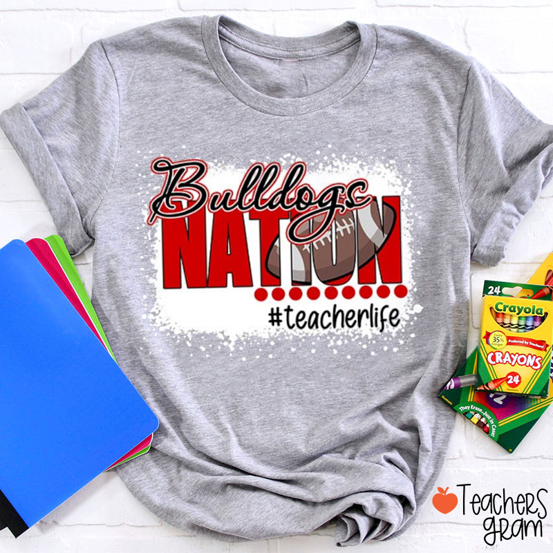 Personalized School Mascot Nation Teacher T-Shirt