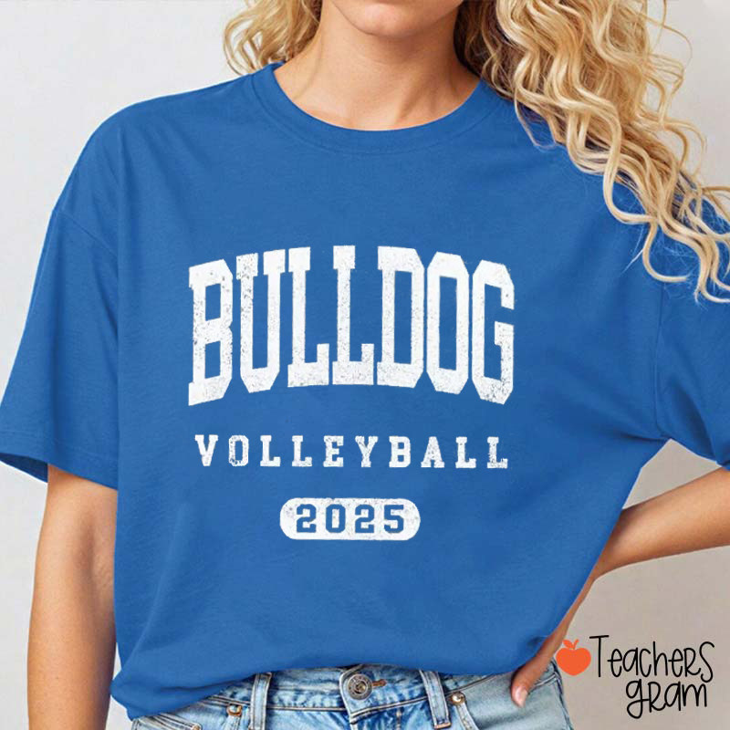 Personalized Mascot And Sport School Spirit Arched Design Teacher T-Shirt