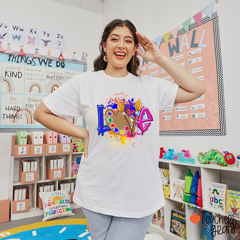 Love Art Teacher T-Shirt