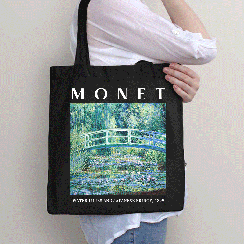 Monet Water Lilies And Japanese Bridge 1899 Tote Bag
