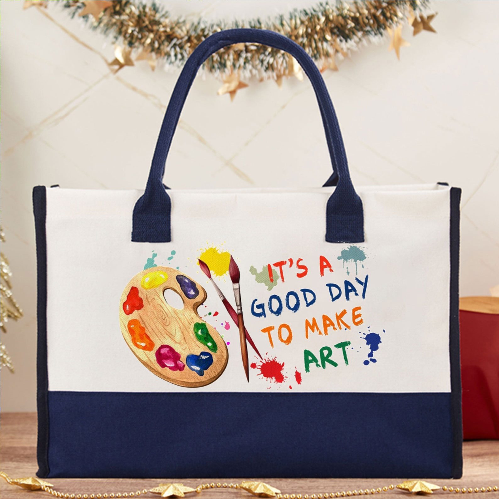 It's A Good Day To Make Art Teacher Cotton Tote Bag