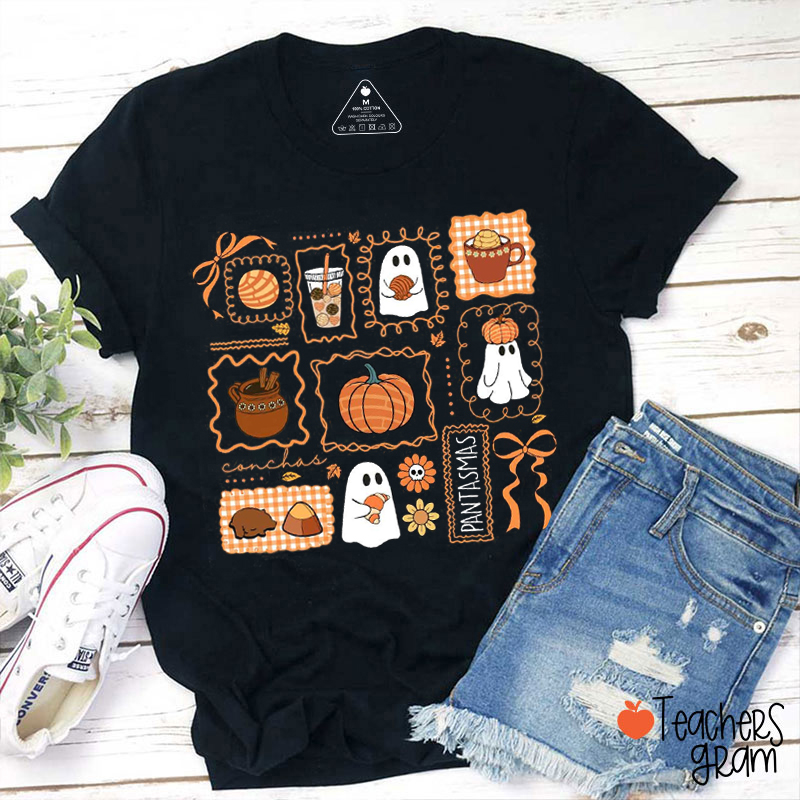 Spooky Conchas Spanish Teacher T-Shirt