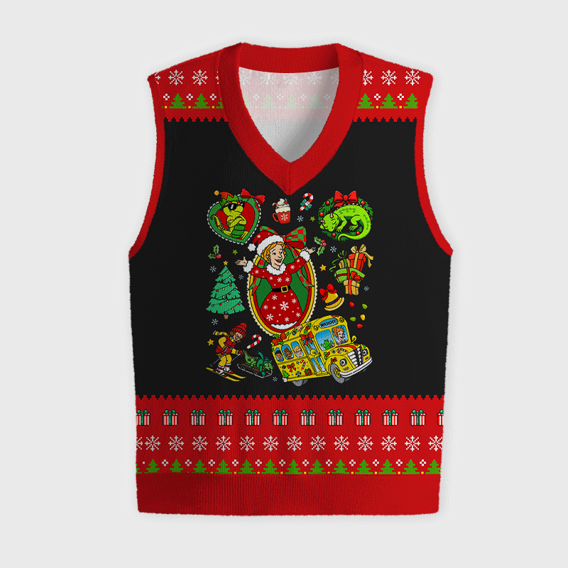 Having A Magic Christmas Teacher Ugly Christmas Vest