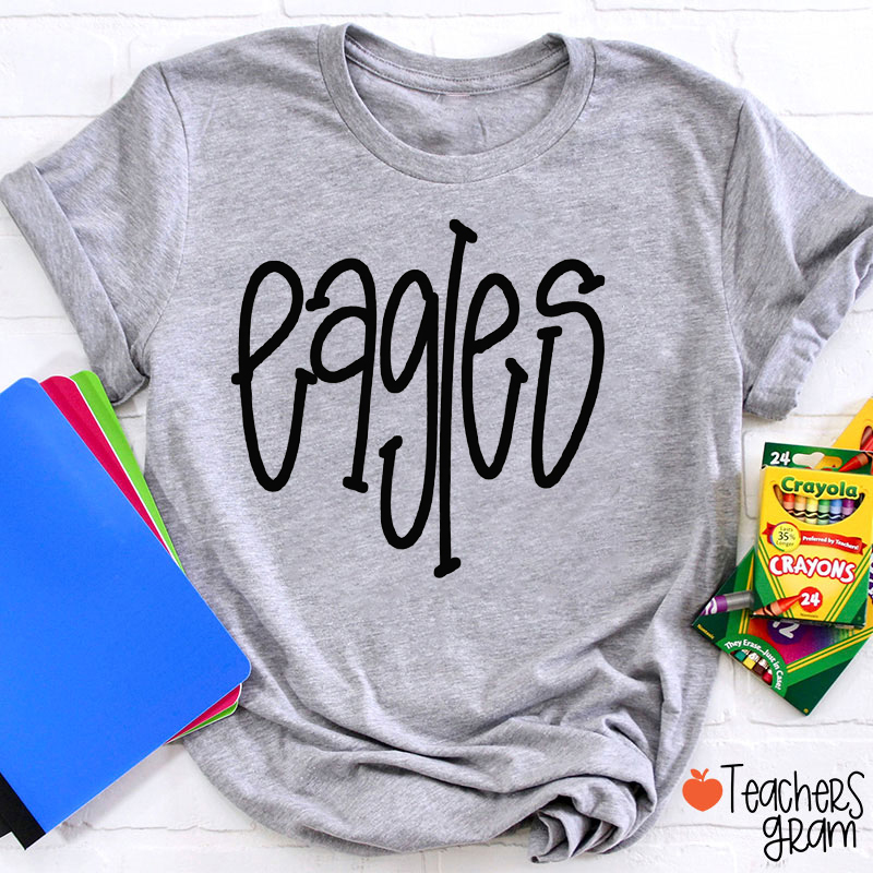 Personalized Mascot Simple Fonts Teacher T-Shirt