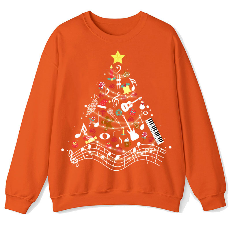 Musical Christmas Tree Teacher Sweatshirt