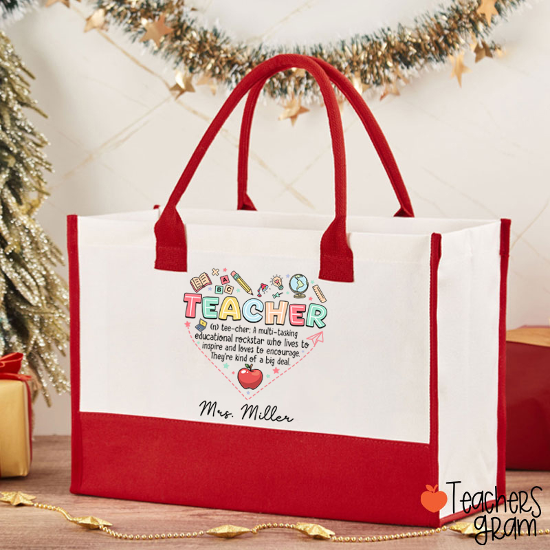 Personalized Teachers Are Versatile Educational Stars Teacher Cotton Tote Bag