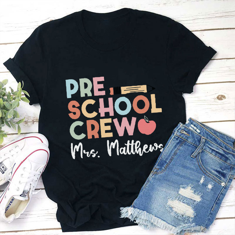Personalized Teacher's Name And Grade  Colorful Tie Dye Teacher T-Shirt