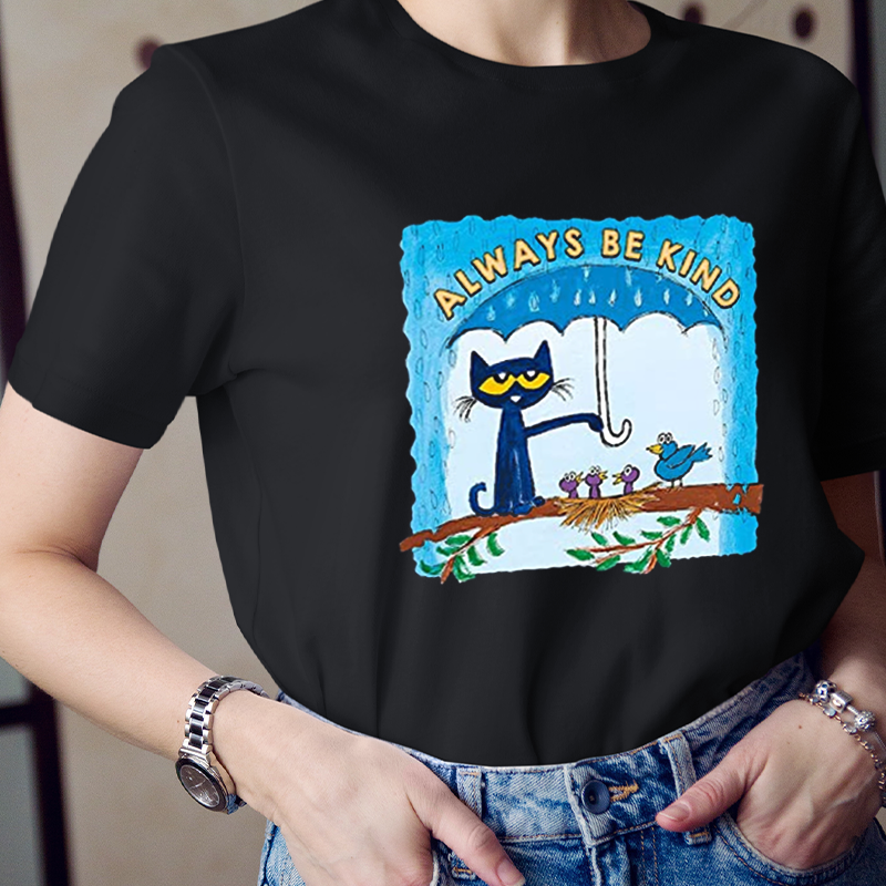 Always Be Kind Umbrella Pete The Cat Teacher T-Shirt