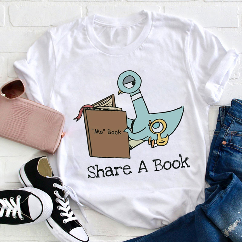 Share A Book Teacher T-Shirt