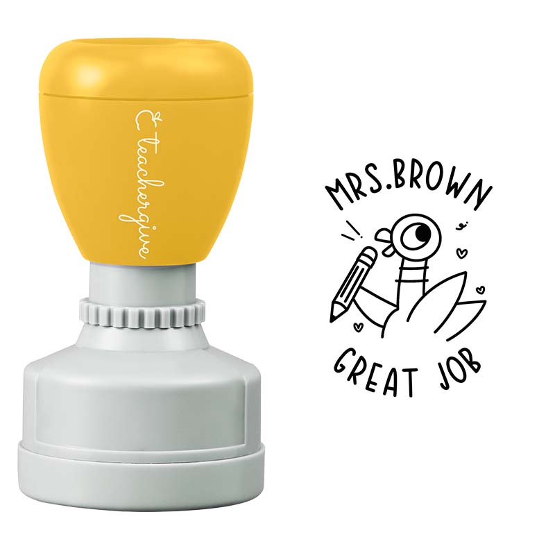 Personalized Great Job Teacher Stamp