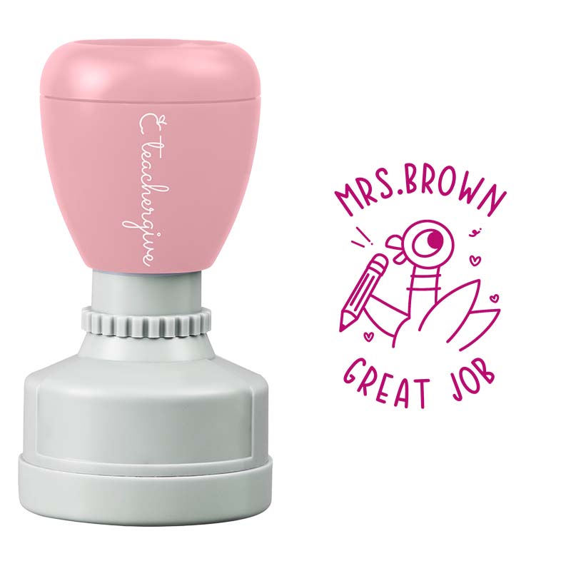 Personalized Great Job Teacher Stamp