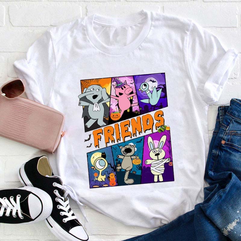Halloween Friends Teacher T-Shirt