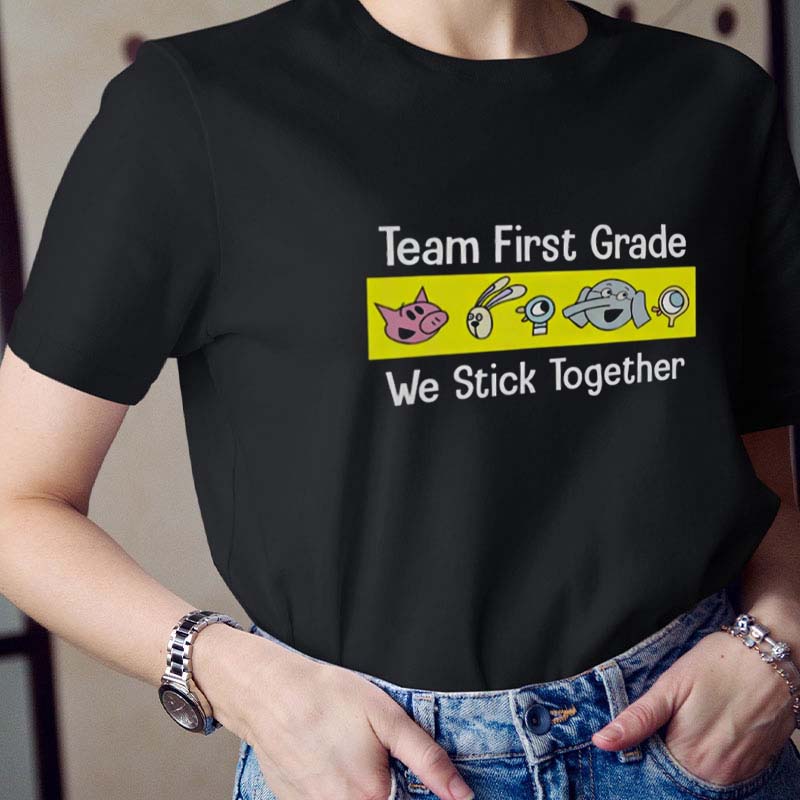 Personalized Grade We Stick Together Teacher T-Shirt