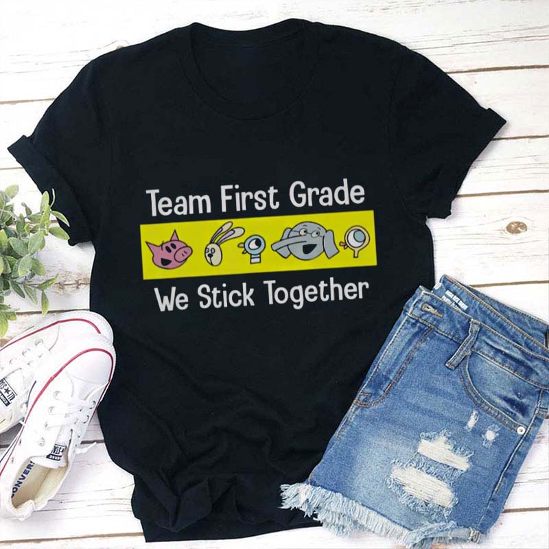 Personalized Grade We Stick Together Teacher T-Shirt