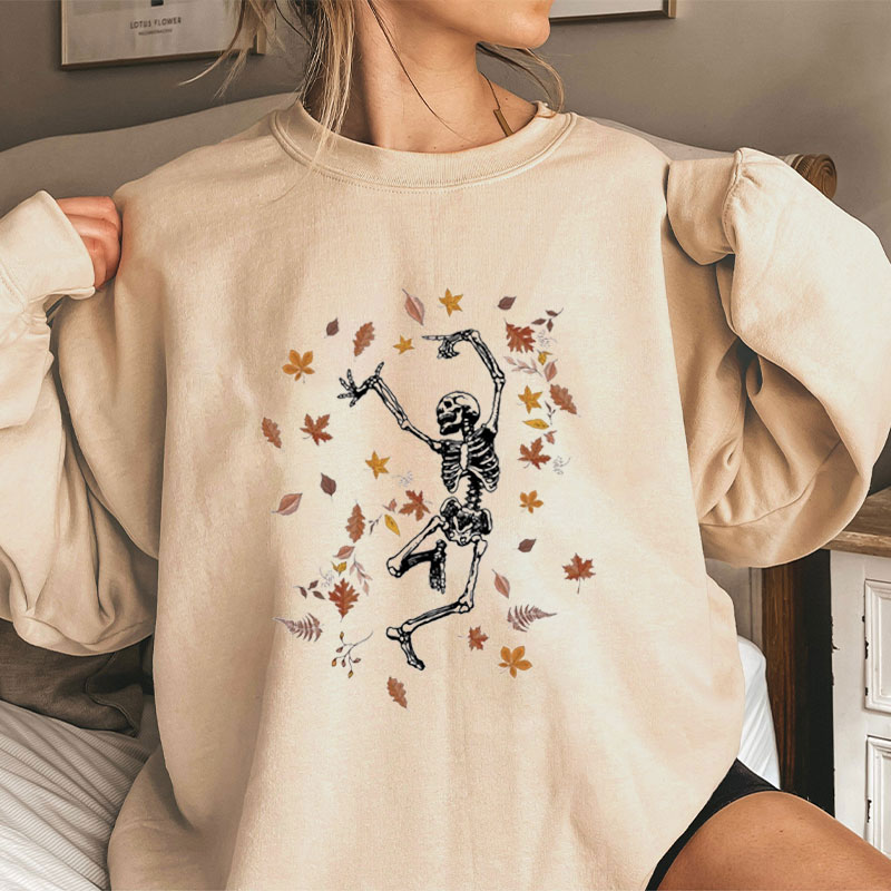 Tis The Season Dancing Skeleton Teacher Sweatshirt
