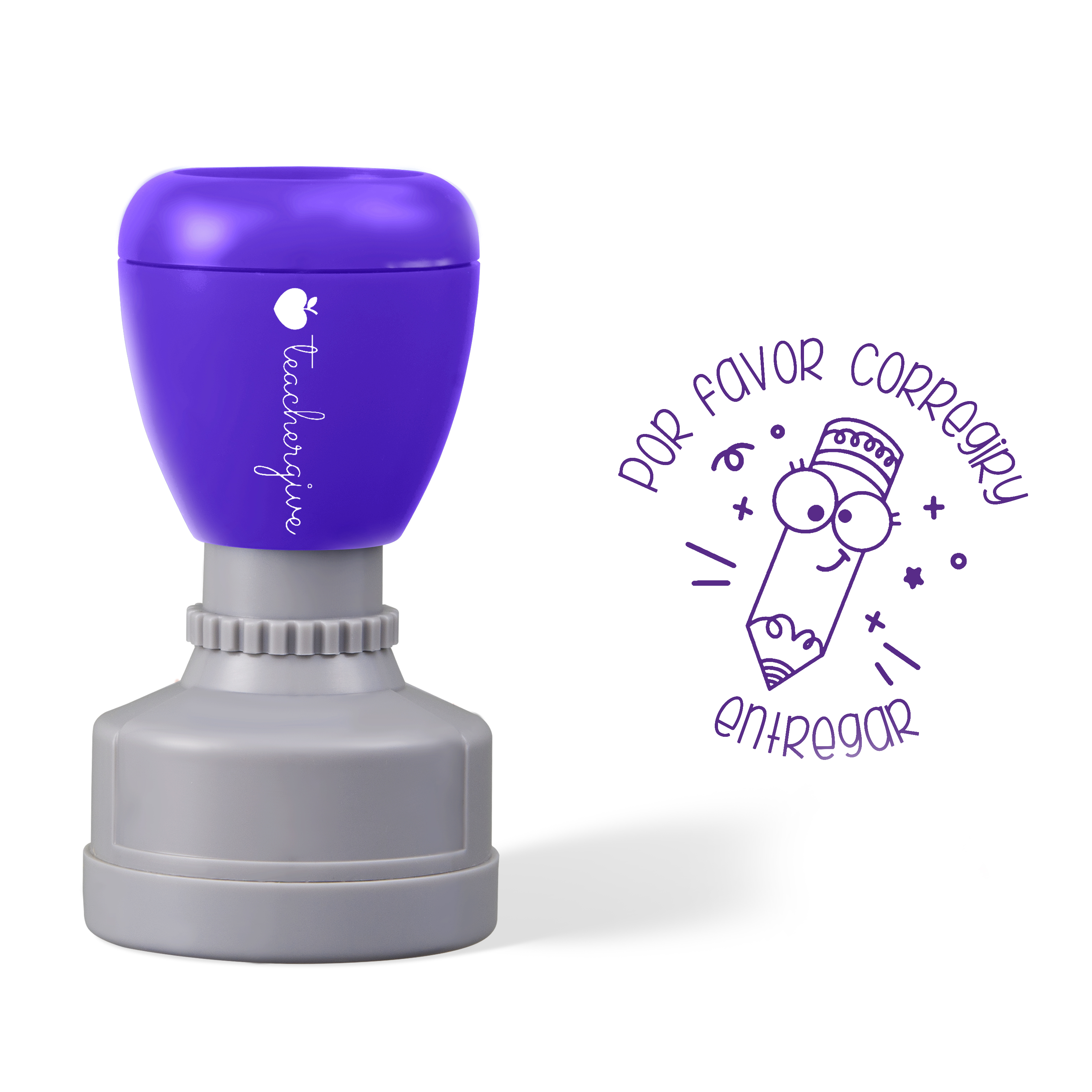 Por favor corregiry entregar Teacher Stamp