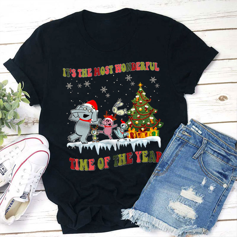 It's The Most Wonderful Time Of The Year Christmas Teacher T-Shirt