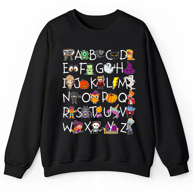 Halloween Alphabet Teacher Sweatshirt