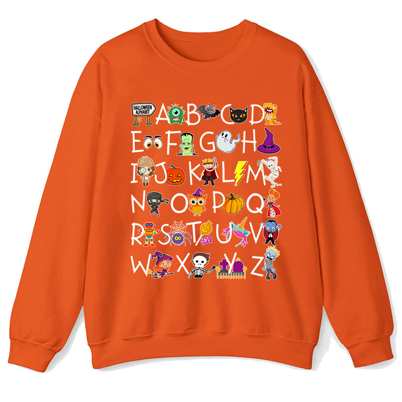 Halloween Alphabet Teacher Sweatshirt