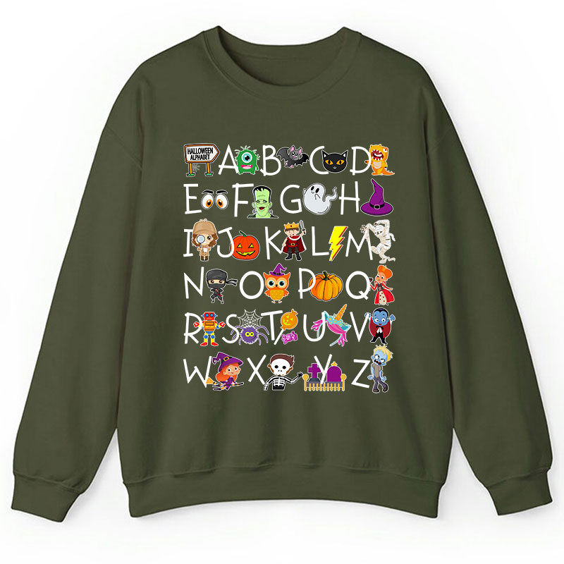 Halloween Alphabet Teacher Sweatshirt