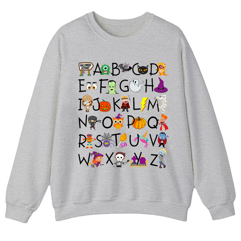 Halloween Alphabet Teacher Sweatshirt