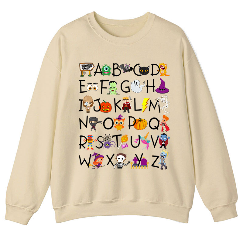 Halloween Alphabet Teacher Sweatshirt