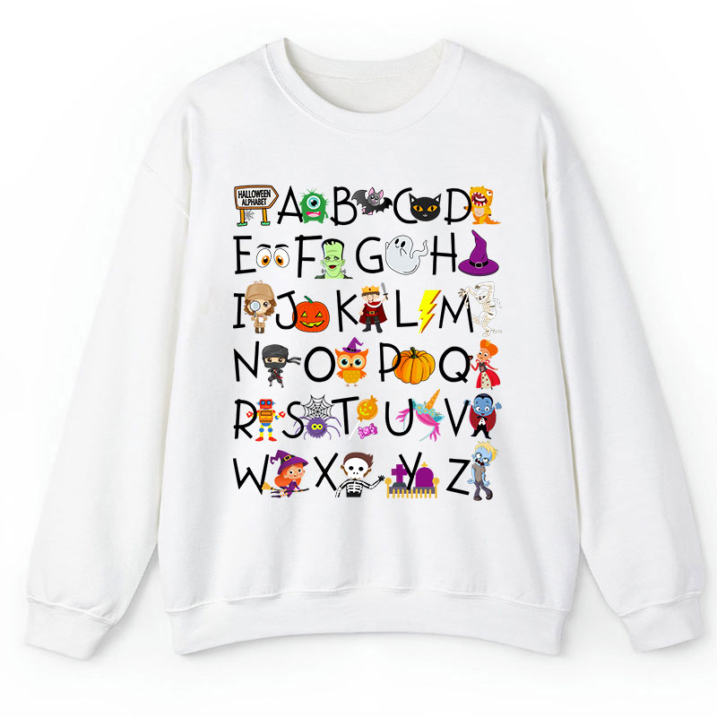 Halloween Alphabet Teacher Sweatshirt