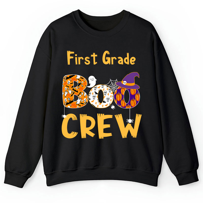 Personalized Kindergarten Boo Crew Teacher Sweatshirt