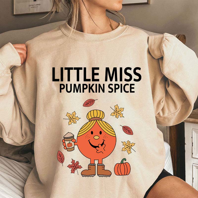 Little Miss Pumpkin Spice Teacher Sweatshirt