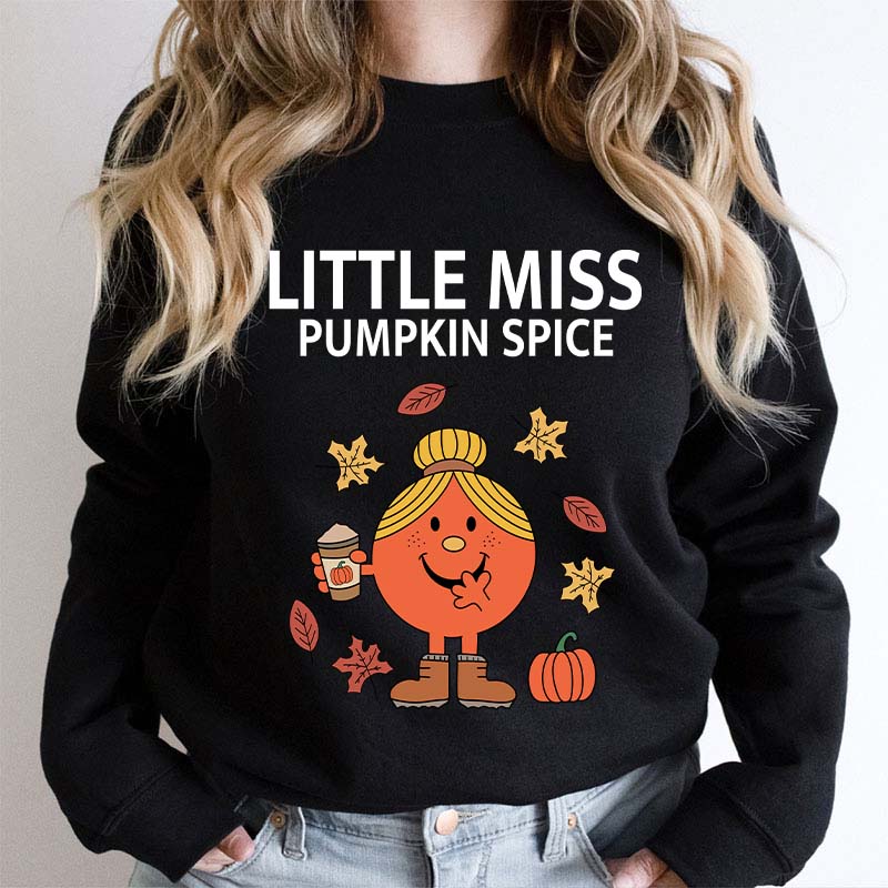 Little Miss Pumpkin Spice Teacher Sweatshirt