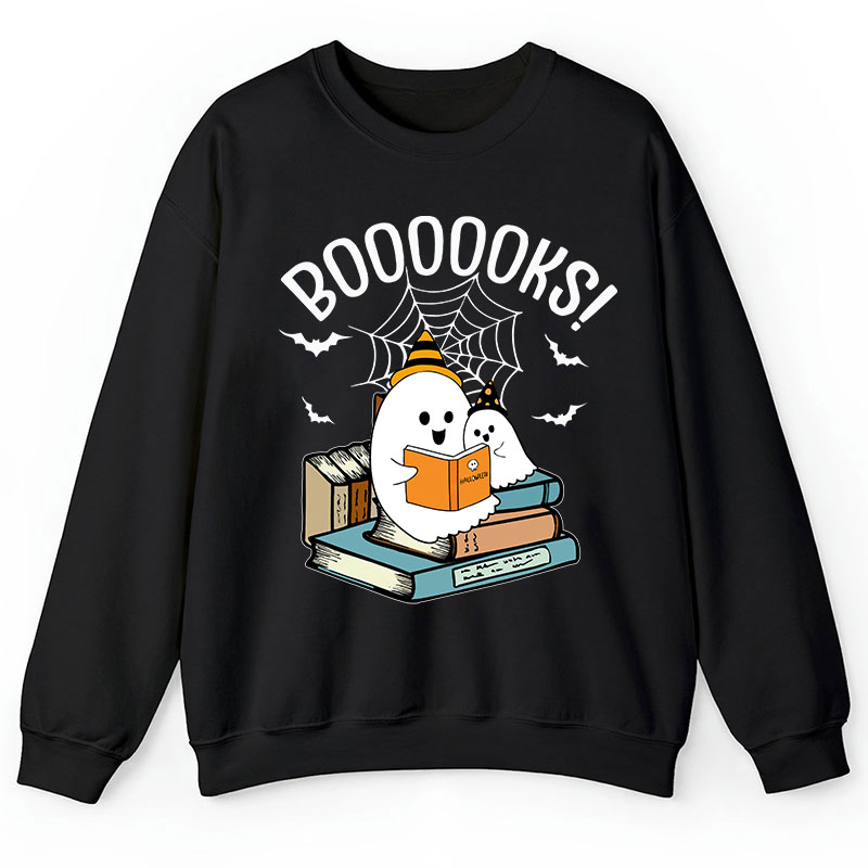 Halloween Boooooks Teacher Sweatshirt