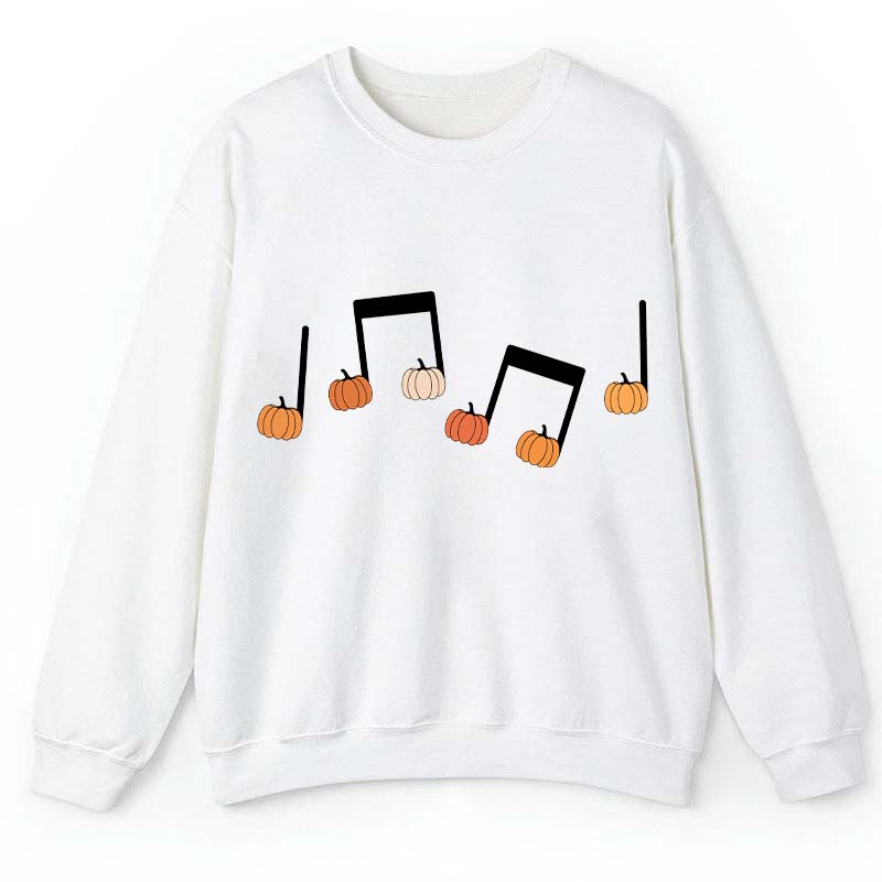Musical Notation Halloween Pumpkin Teacher Sweatshirt