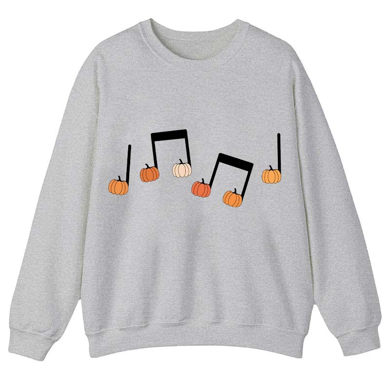 Musical Notation Halloween Pumpkin Teacher Sweatshirt