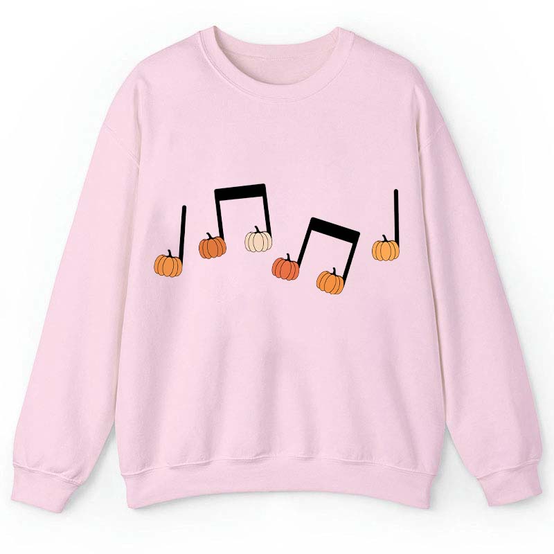 Musical Notation Halloween Pumpkin Teacher Sweatshirt