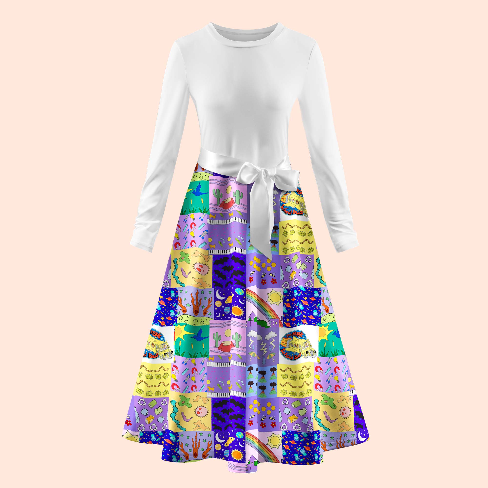 Take Chances Make Mistakes Get Messy Teacher Long Sleeve Dress